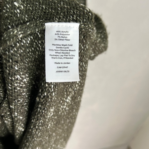 Talbots plus size 3X shift sweater dress midi pointelle knit green NEW - Picture 10 of 10